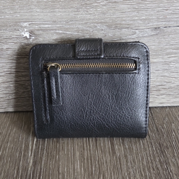 Time and Tru Women's Amelia Bi Fold Wallet Black - Picture 2 of 7